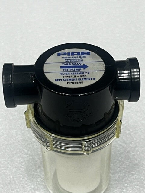 PIAB PP8F.5-X35 Filter Assembly with Filter PPX35RE Used Good Condition