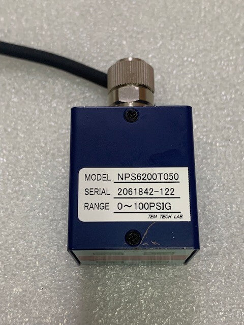 Tem-Tech Lab NPS6200T050 Pressure Switch Range 0-100PSIG Used Working Condition