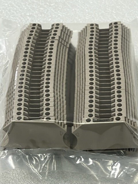 Weidmuller WDU 2.5 2.5mm2 800V Terminal Block Beige New- Lot of 50 Pcs