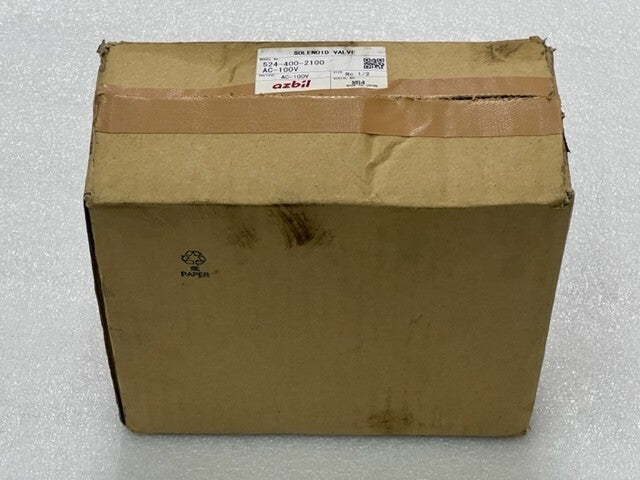 Azbil TA Co. 524-400-2100 AC100V Rc1/2 Port Solenoid Valve New