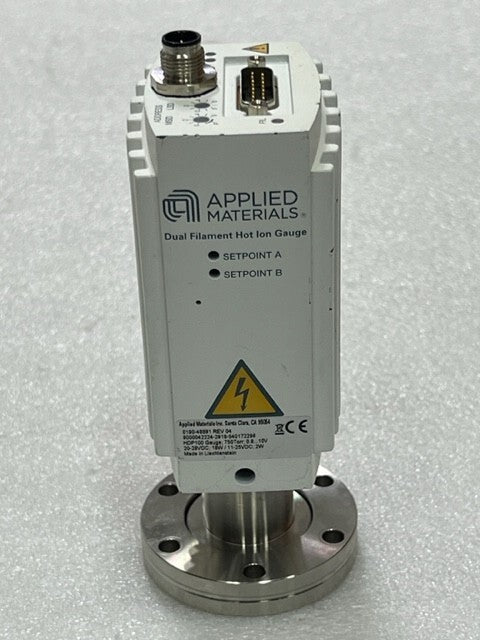 Applied Materials HDP100 0190-48891 Dual Filament Hot Ion Gauge Used