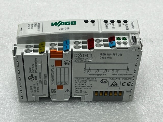 Wago 750-306 PLC Fieldbus Coupler DeviceNet Module New