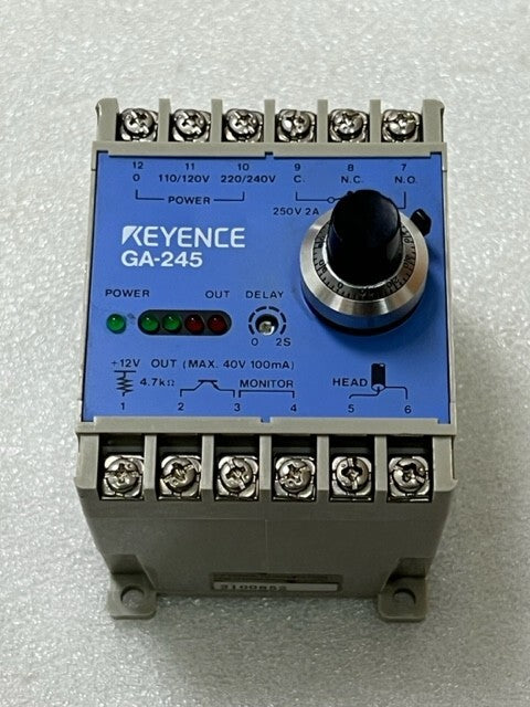 Keyence GA-245 Shock Sensor Controller Used in Good Condition