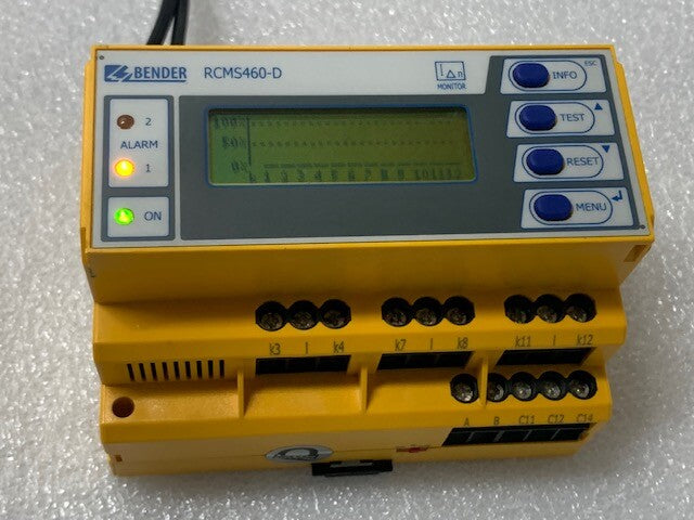 Bender RCMS460-D-2 Residual Current Evaluator Monitor Used Good Condition