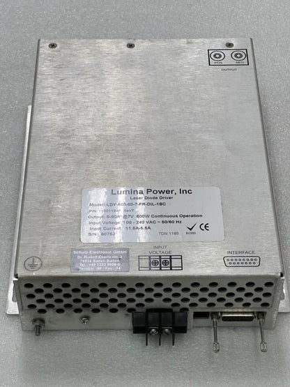 Lumina Power LDY-600-80-7-FR-DIL-1BC Laser Diode Driver Used