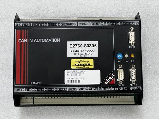 Elrest CAN IN AUTOMATION ELACAN II E2760-80306 SCOC Controller Used