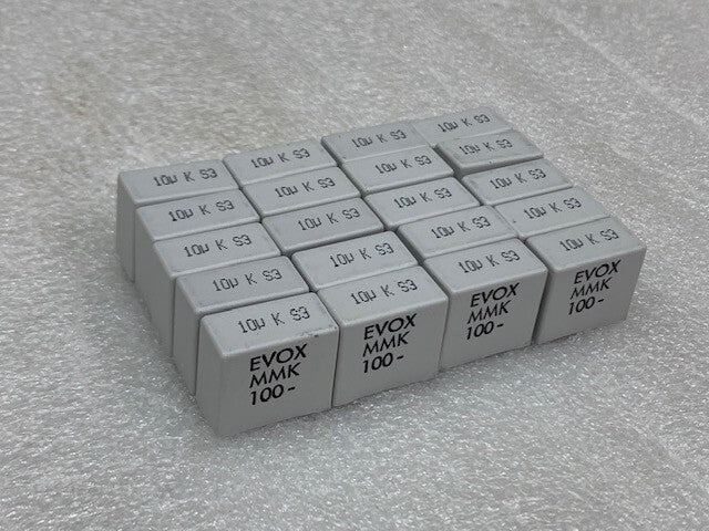 Evox Film Capacitor MMK100 10uF K S3  New - Lot of 20 Pcs