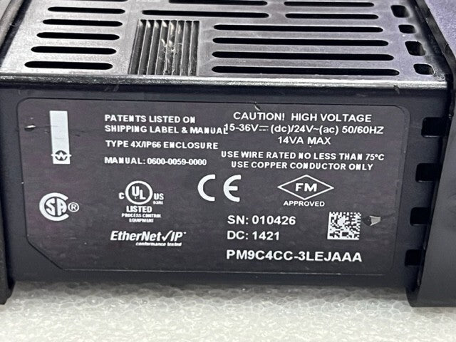Watlow PM9C4CC-3LEJAAA EtherNet/IP EZ-ZONE Thermal Controller Used