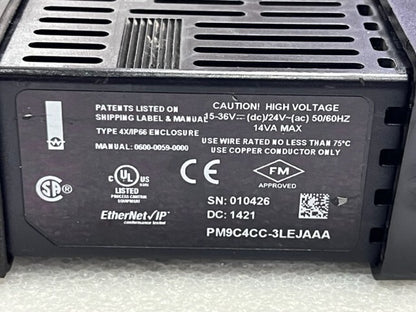 Watlow PM9C4CC-3LEJAAA EtherNet/IP EZ-ZONE Thermal Controller Used