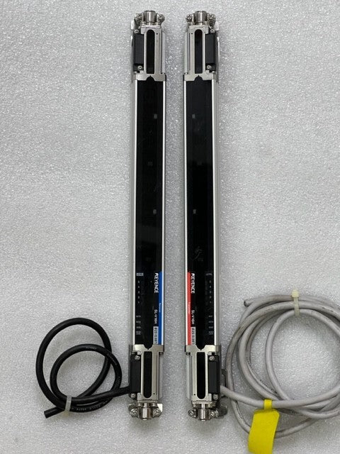 Keyence SL-V16H-T Transmitter SL-V16H-R Receiver 300mm Safety Light Curtain Used