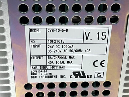 RKC Instrument Inc. CVM-10-5*B V.15 Power Supply Unit Used