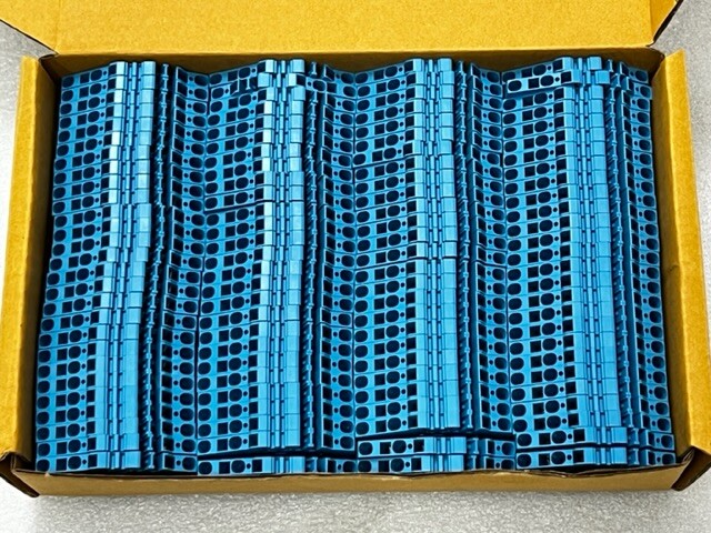 Weidmuller ZDU 2.5-2 2.5mm2 800V Terminal Block Blue New - Box of 100 Pcs