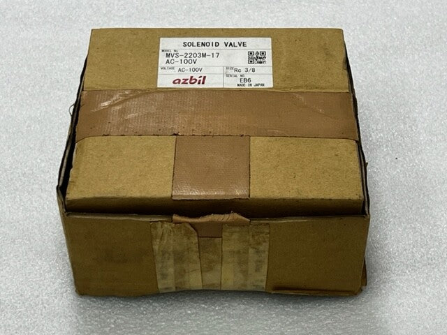 Azbil TA Co MVS-2203M-17 AC100V Air Ejector Solenoid Valve New in Box