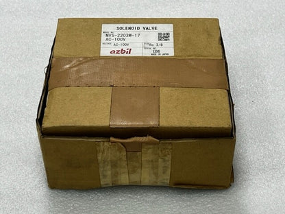 Azbil TA Co MVS-2203M-17 AC100V Air Ejector Solenoid Valve New in Box
