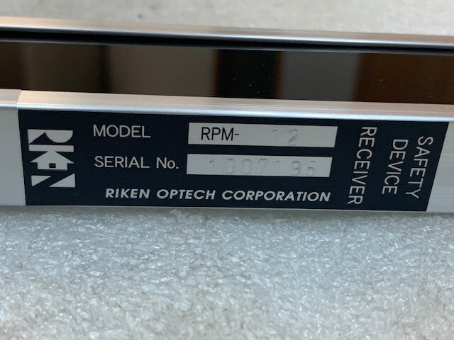 Riken Optech Corporation RPM-12 Projector & Receiver Safety Light Curtain New