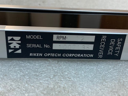 Riken Optech Corporation RPM-12 Projector & Receiver Safety Light Curtain New