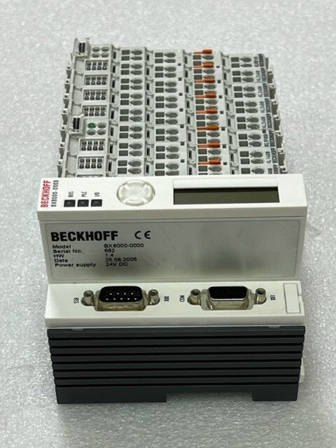 Beckhoff BX8000-0000 Bus Terminal Controller w KL1408 KL2408 KL9010 KL9100 Used
