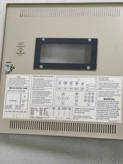 Simplex 4006-9102 Standard LifeAlarm Fire Alarm Control Panel New