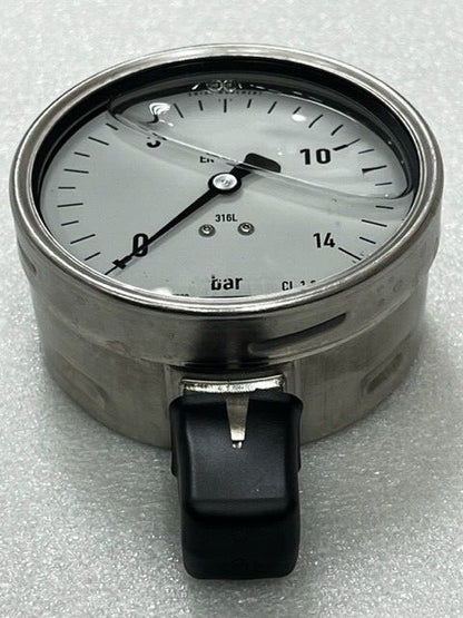 Wika 232.50.100 14 bar 1/2 NPT 316L Pressure Gauge New