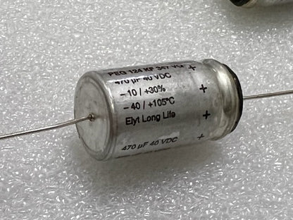 Rifa Elyt Long Life Capacitor PEG 124 KF 347 VQ 470uF 40VDC New - Box of 100 Pcs