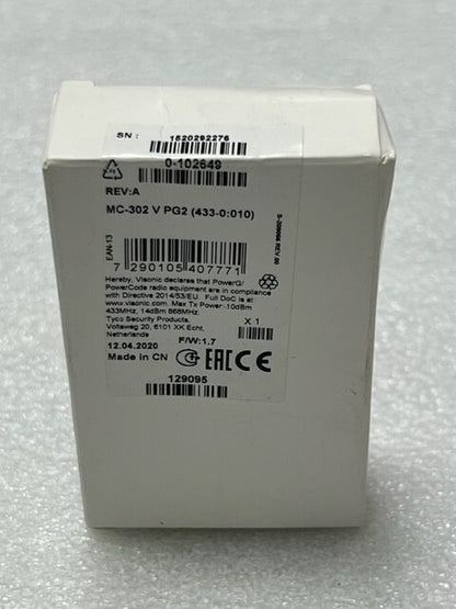 Visonic MC-302V PG2 (433-0:010) Wireless PowerG Magnetic Contact Device New