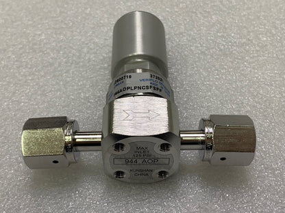 Veriflo Diaphragm Valve 944AOPLPNCSFSFF 316L 373521 125 PSI MAX Used