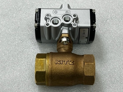 Kitz C-TE 1 Actuator Driven 2 Way Bronze Ball Valve New