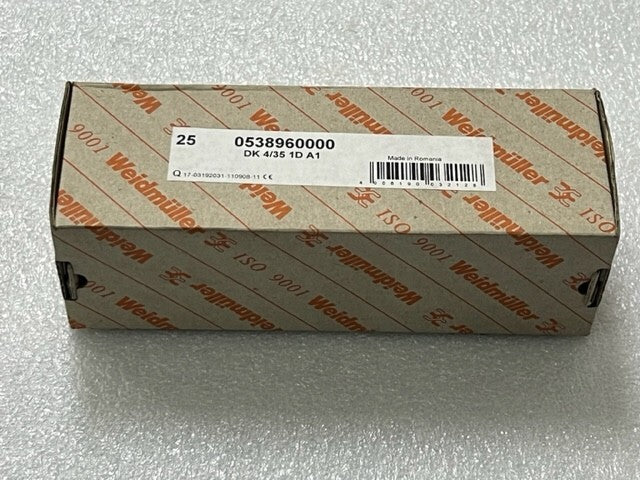 Weidmuller DK 4/35 1D A1 DK4D Double Tier 4mm2 Terminal Block - Box of 25 Pcs