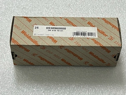 Weidmuller DK 4/35 1D A1 DK4D Double Tier 4mm2 Terminal Block - Box of 25 Pcs