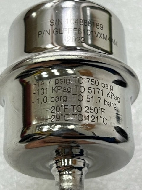 Pall GLFPF6101VXM4AM 14.7 to 750 psig PFA Gaskleen Filter Assembly Used