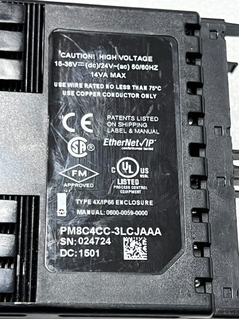 Watlow PM8C4CC-3LCJAAA EZ-ZONE Thermal Controller Used