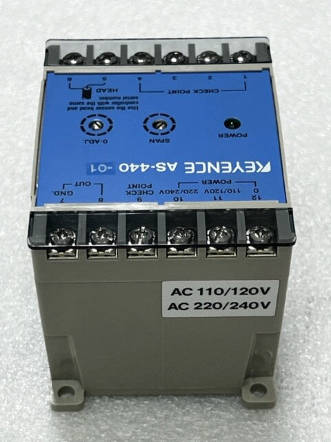 Keyence AS-440-01 Fiber Optic Sensor Controller New
