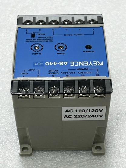 Keyence AS-440-01 Fiber Optic Sensor Controller New