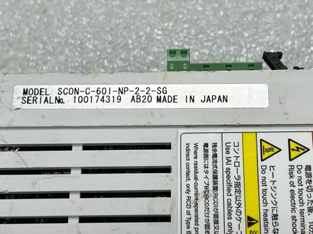 IAI Electric SCON-C-601-NP-2-2-SG Linear Servo Actuator Controller Used
