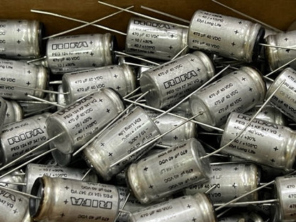 Rifa Elyt Long Life Capacitor PEG 124 KF 347 VQ 470uF 40VDC New - Box of 100 Pcs
