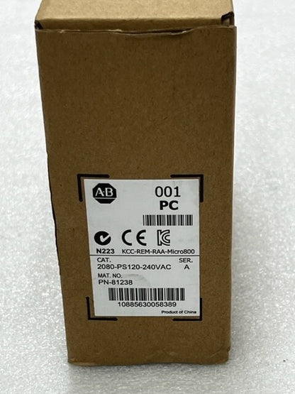 2080-PS120-240VAC Series A PLC Power Supply Unit 24VDC 38.4W 1.6A New in Box