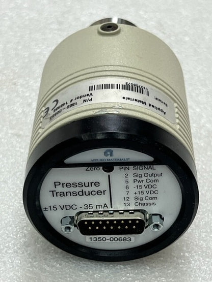 AMAT Capacitance Manometer 1350-00683 Pressure Transducer Used Excellent Cond.