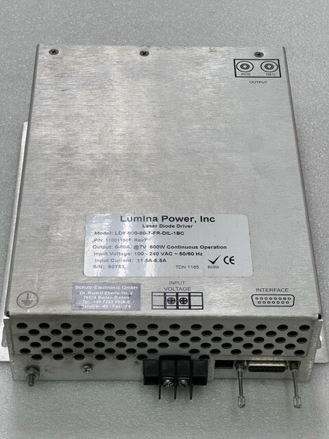 Lumina Power LDY-600-80-7-FR-DIL-1BC Laser Diode Driver Used