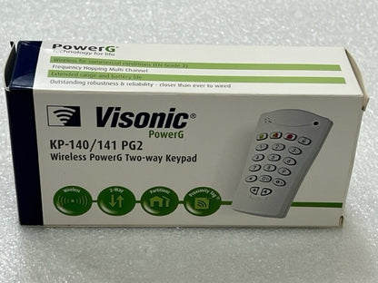 Visonic KP-141 PG2 (433-0:037) Wireless PowerG Two-way Keypad New
