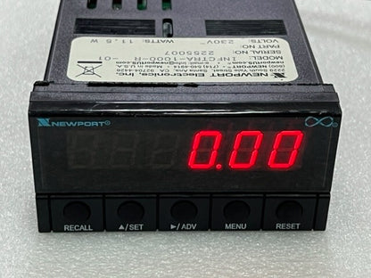 Newport Electronics INFCTRA-1000-R-01 AC230V Digital Panel Meter Ratemeter Used