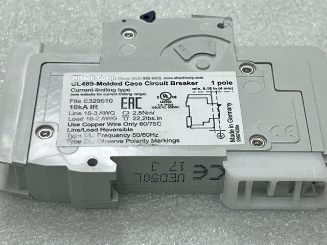 Lot of 12 Pcs - Altech Corp UL489 Molded Case Circuit Breaker ABL D50 240VAC New