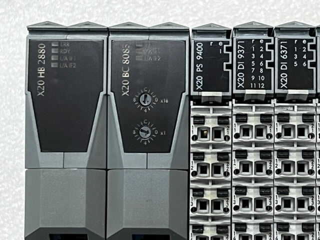 B&R X20HB2880 X20BC8083 X20PS9400 X20PS2100 PLC Communication & I/O Modules Used