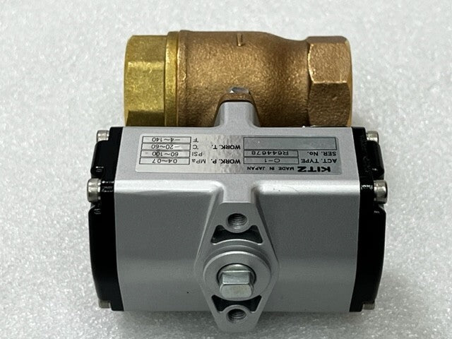 Kitz C-TE 1 Actuator Driven 2 Way Bronze Ball Valve New
