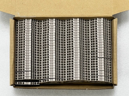 Weidmuller ZDU 2.5-2 2.5mm2 800V Terminal Block Beige New- Box of 100 Pcs