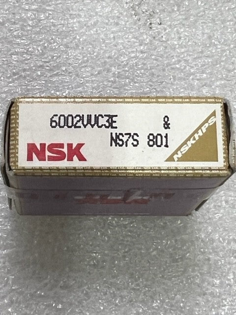 NSK 6002VVC3E Deep Groove Ball Bearing 15x32x9mm New - Lot of 10 Pcs