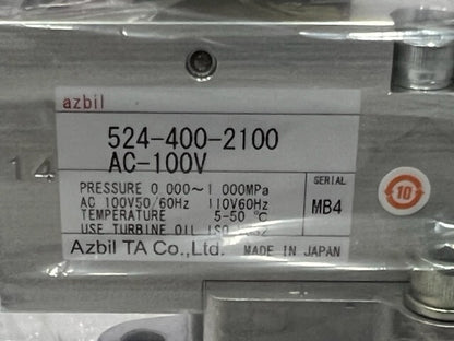 Azbil TA Co. 524-400-2100 AC100V Rc1/2 Port Solenoid Valve New