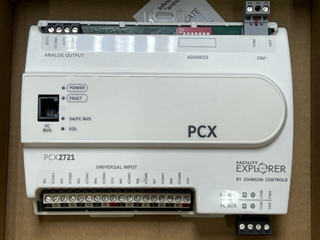 Johnson Controls FX-PCX2721-0 Rev K Ver 6.2 Facility Explorer Controller New