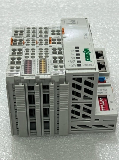 Wago 750-352 PLC Fieldbus EtherNet Coupler Module and I/O Modules Used
