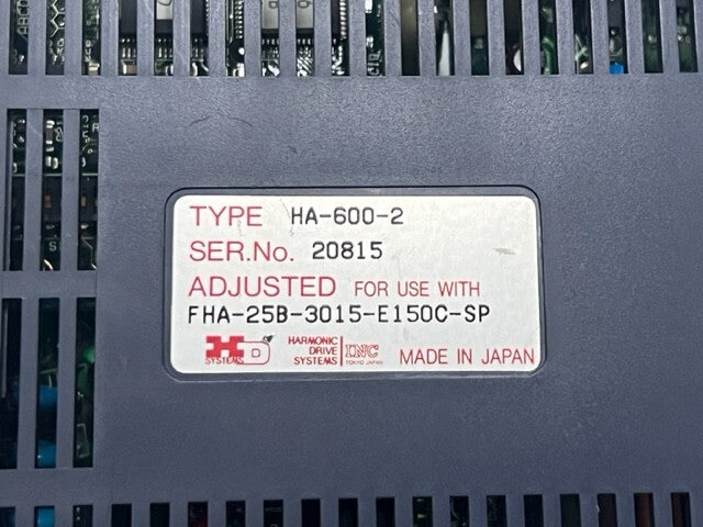 Harmonic Drive HA-600-2 Servo Actuator Drive (For use on FHA-25B-3015-E150C-SP)