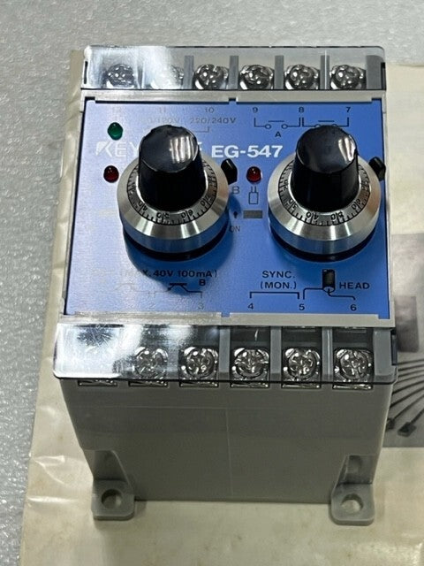 Keyence High Accuracy Positioning Sensor Controller EG-547 New No Box